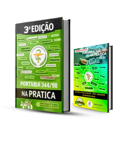 imagem Ebook Portaria 334 e Adendo RDC 1000/2025